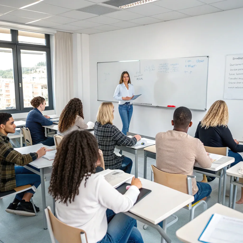 Professional language class in session